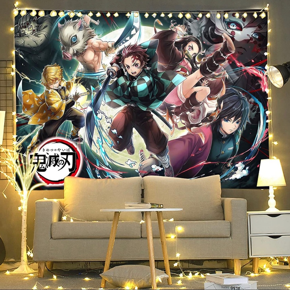 Demon Slayer tapestry 40x60 in